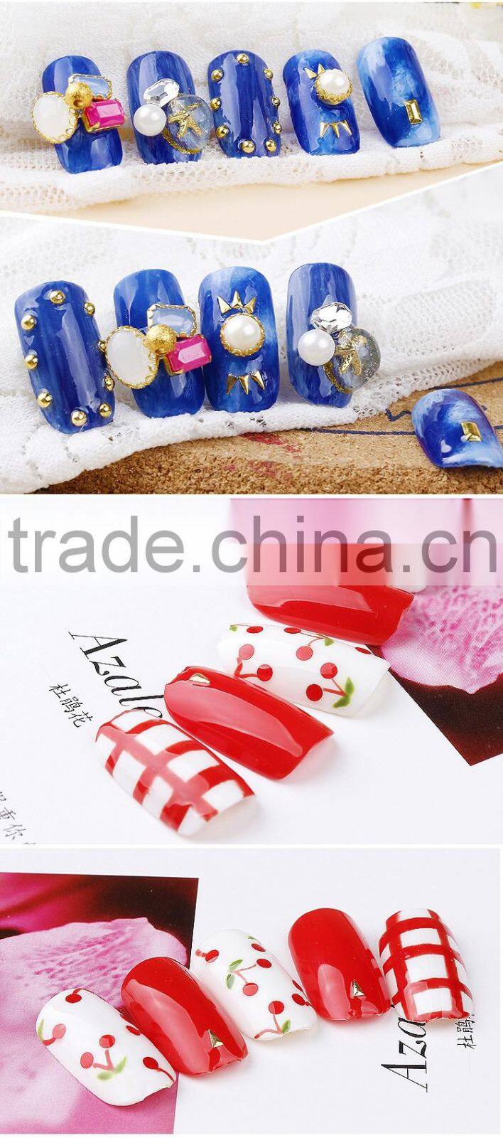 2016 Japanese Style Sea Series Metal Stud For Nail Art Rivet 3D Nail Art Different Shape Metal Stud Nail Rhinestone Gem