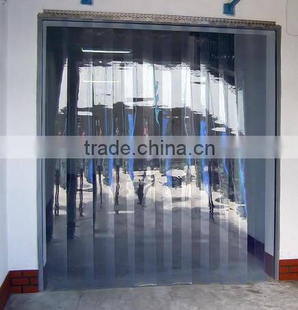 Polar Nylon Line Ribbed PVC Strip Roll For Cold Storage