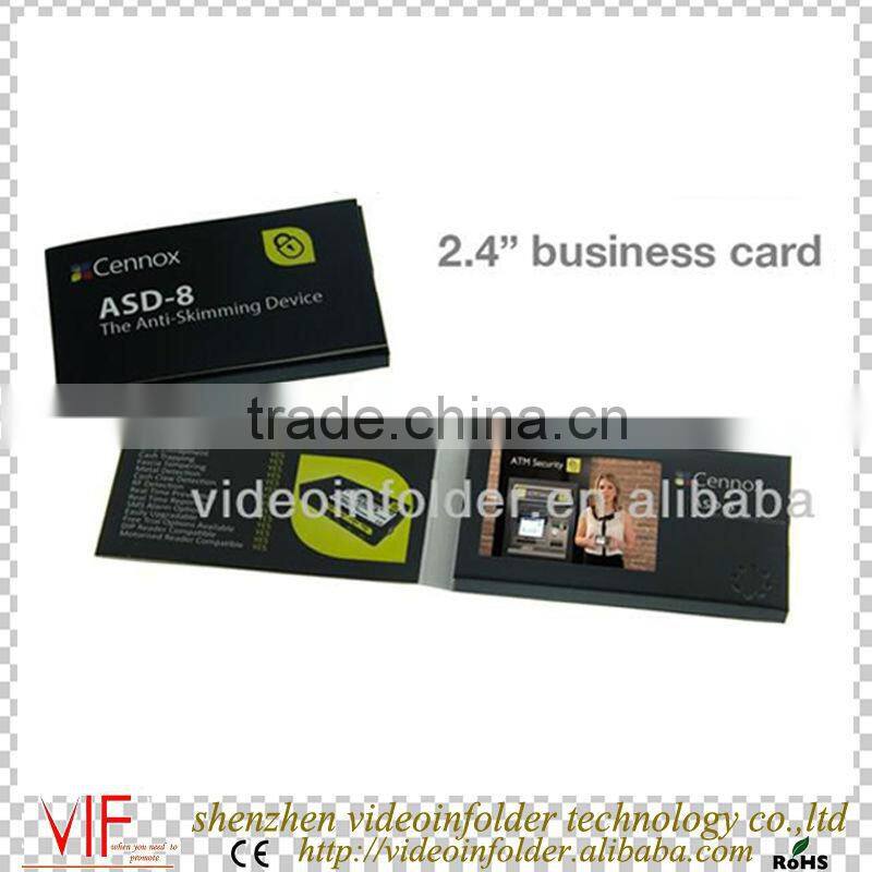 creative business gift 128mb/256mb agp 8x video card/business card with 2.4" lcd/2.4inch lcd screen printing business cards