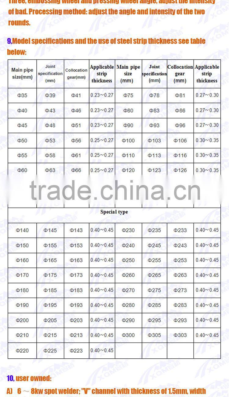 LCB-7A Metal/ Plastic Corrugated pipe machine