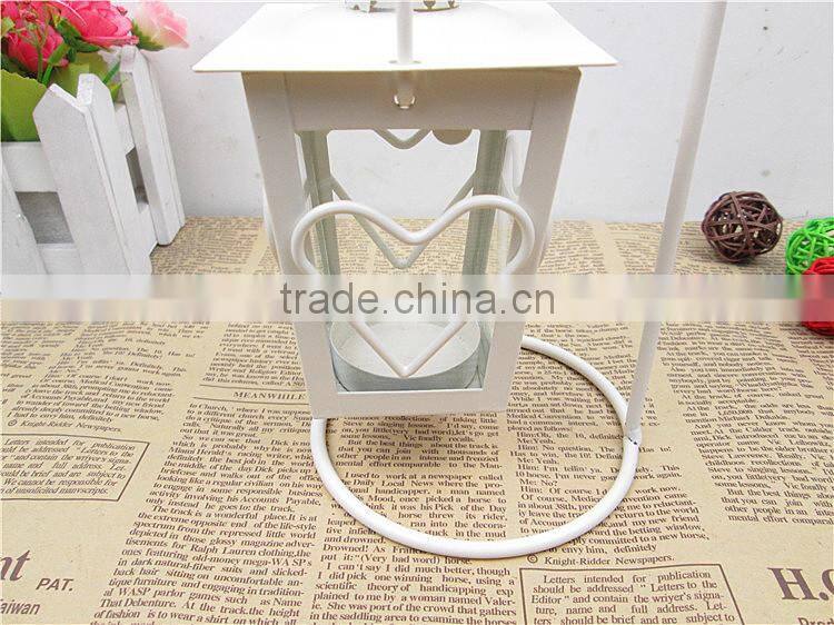 Heart shaped candlestick classical European-style metal candle holder
