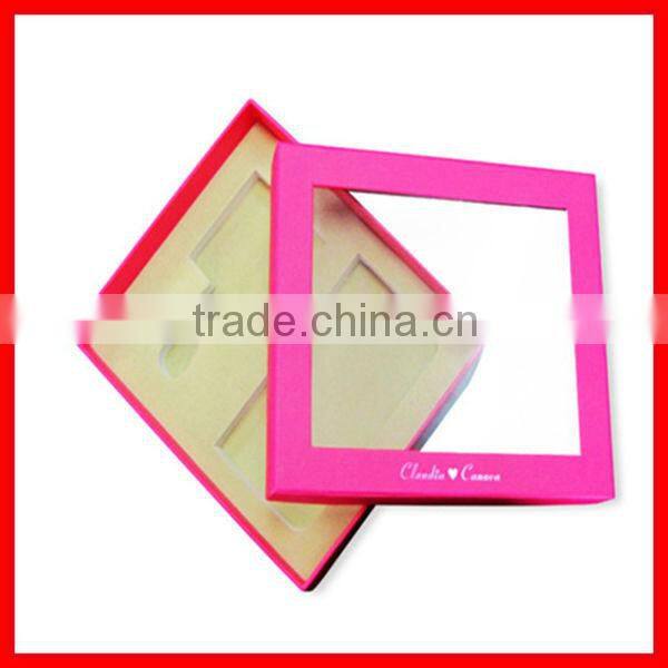 Paper Custom Cardboard Gift Box With Window Lid
