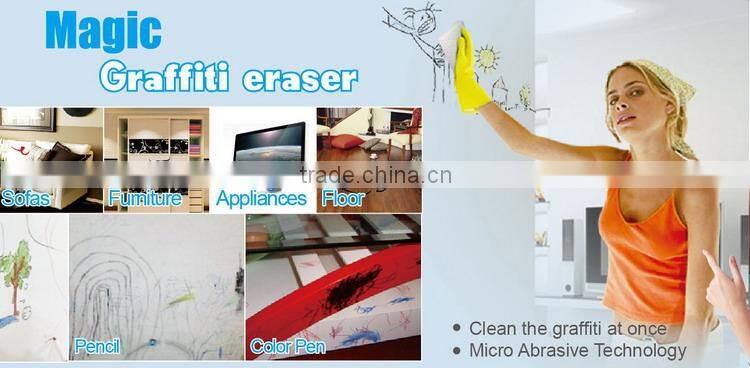Micro-fibre abrasive clean graffiti removal nano sponge