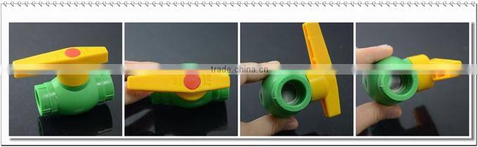 Germany/Korea PP raw material ppr plastic ball valve