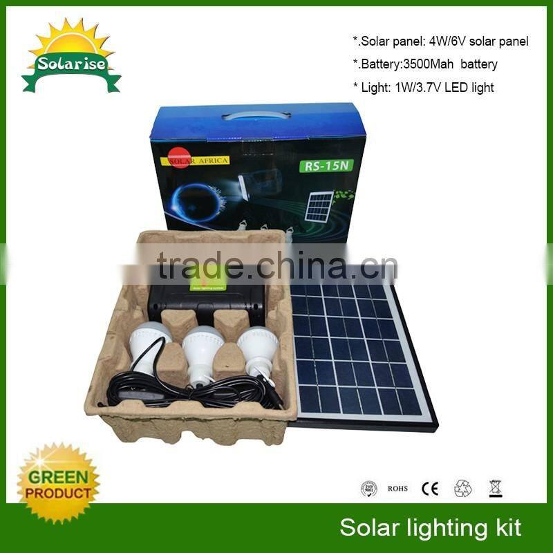 5W solar light for home DC 12V camping solar lighting system with mp3 and radio