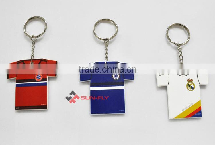 sublimation T-shirt Shape Keychain,printable polymer keychain,customed keychain gift