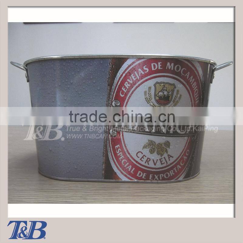 10QT galvanized container for beer