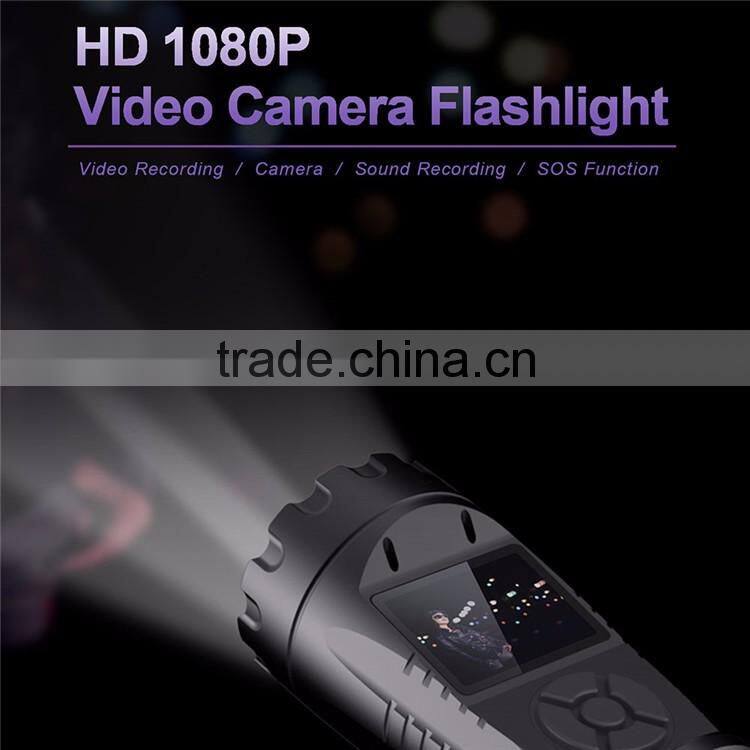 1.5" HD 1080P DVR Video Recorder Cam Camera Aluminum LED Flashlight