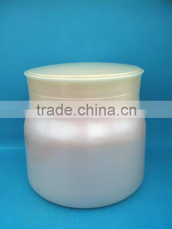 Personal care industrial use offset printing amber PET plastic jar with black cap