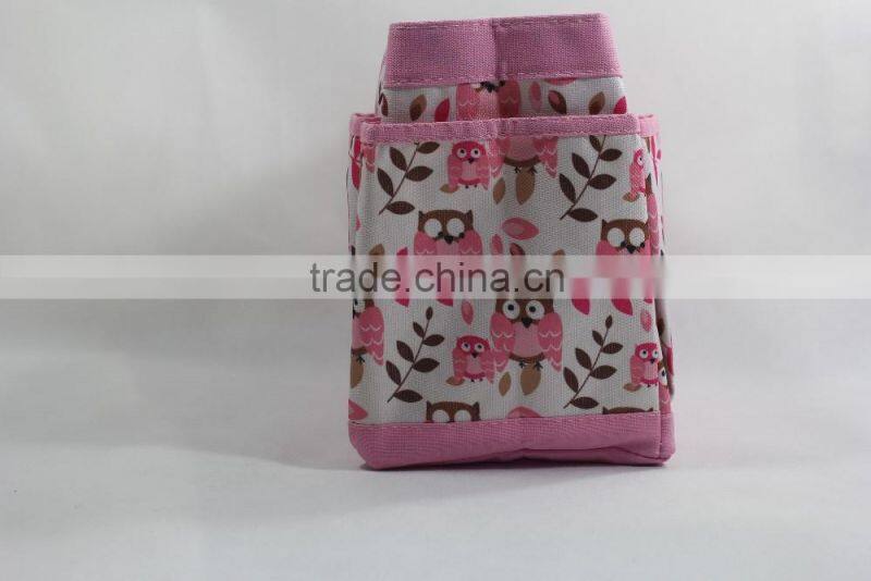 Personality creative design pink owl decoration multi-function hanging baby bag