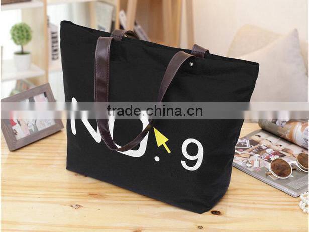 Beautiful printed cotton canvas tote bag, OEM production canvas tote bag