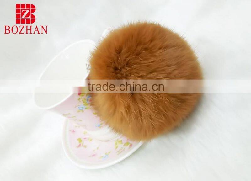 Hot sale genuine rabbit plush keyring