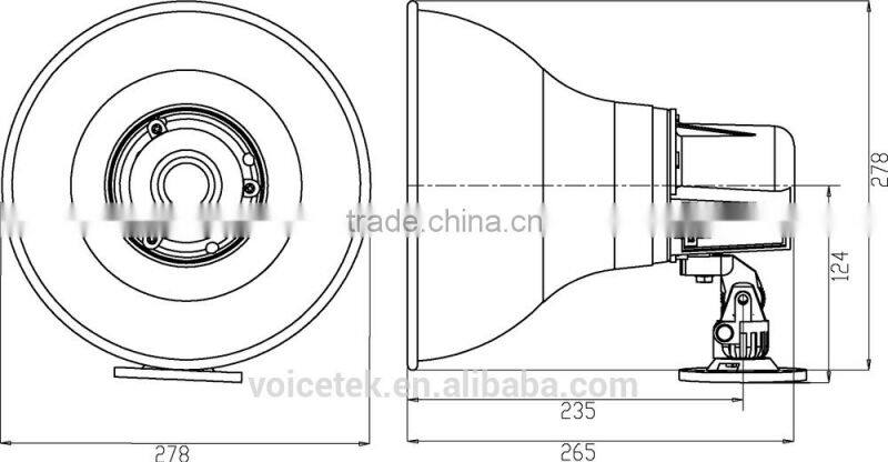 RAH-30A(T) top pro waterproof 25/70V IP67 113dB 30W-15W-5W passive speaker
