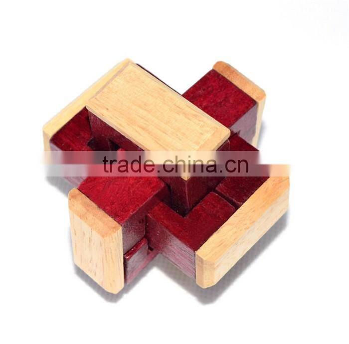 Popular IQ challenging old time handmade toy conundrum Wood