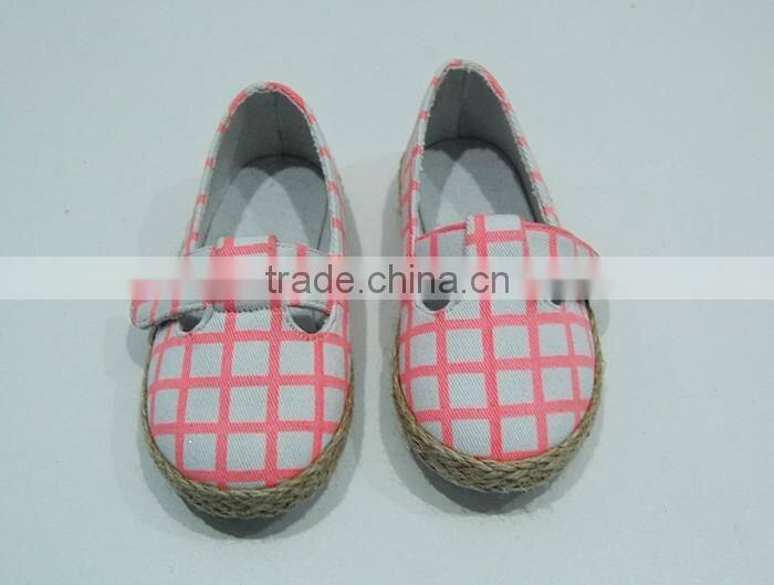 2016 baby canvas shoes girls espadrilles cheap wholesale cute jute sole shoes