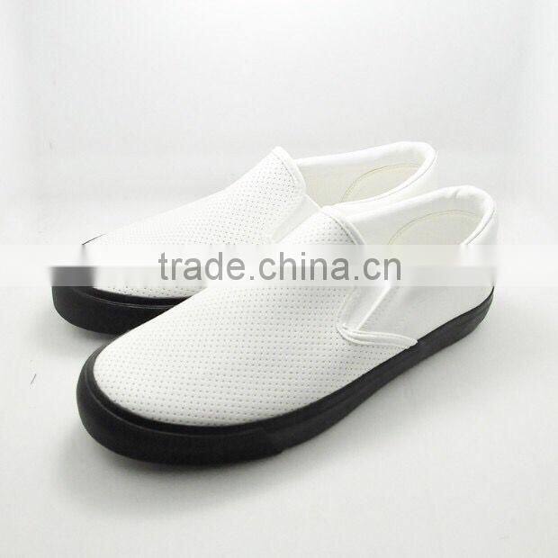 Men loafer shoes young PU punch holes shoes casual cool man shoes