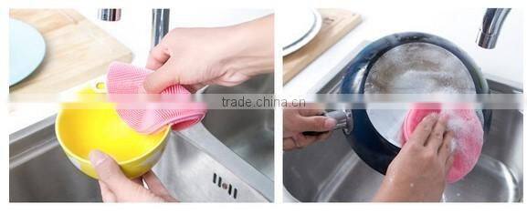 Kitchen gadget Multifunction Ceaning brush,durable brush of silicone