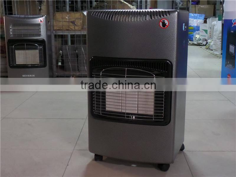 Indoor portable gas heater,mobile gas heater,heater gas with castors and ODS