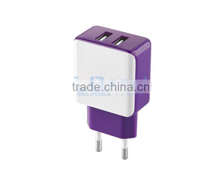 5v 2.1a USB mobile phone travel charger with CE Rohs approval Manufacture
