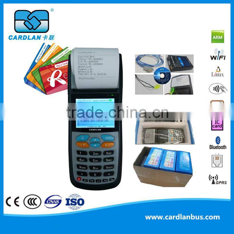 China manufacturer handheld thermal ticket printer POS payment terminals for fare collection
