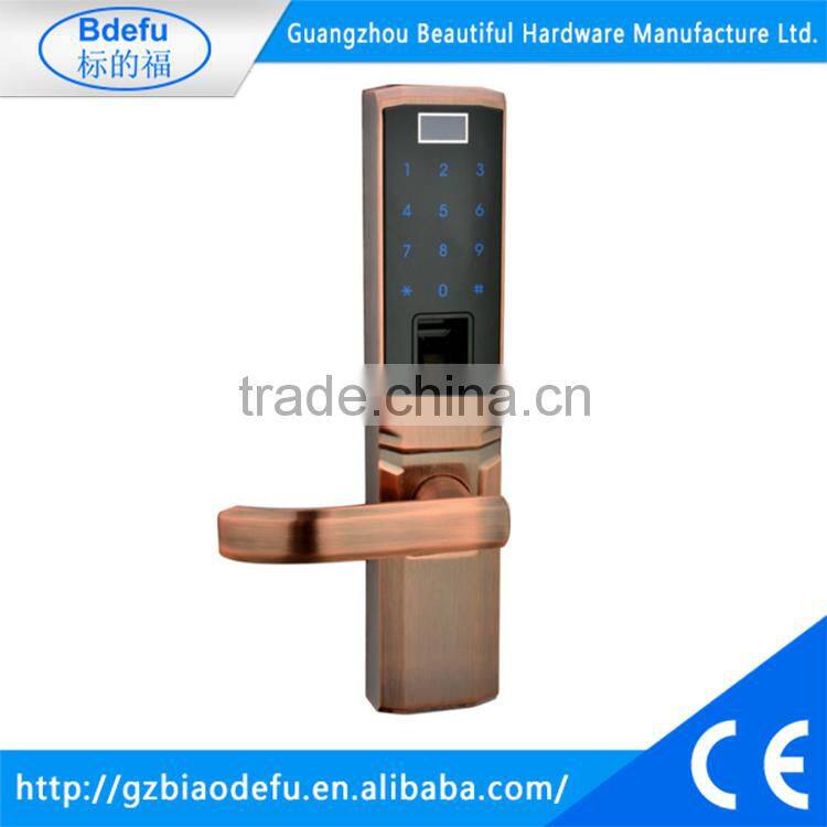 metal Fingerprint door handle lock