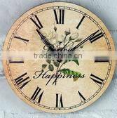 sublimation antique wood wall clock face custom size