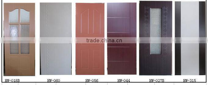 2015 well sale latest design wooden doors with glass