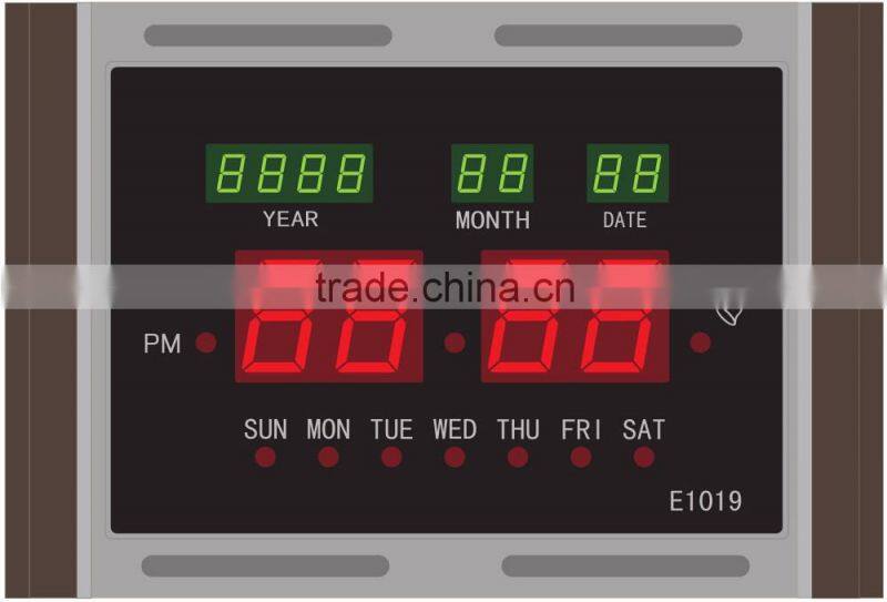 Digital calendar home decor indoor digital clock small led digital clock