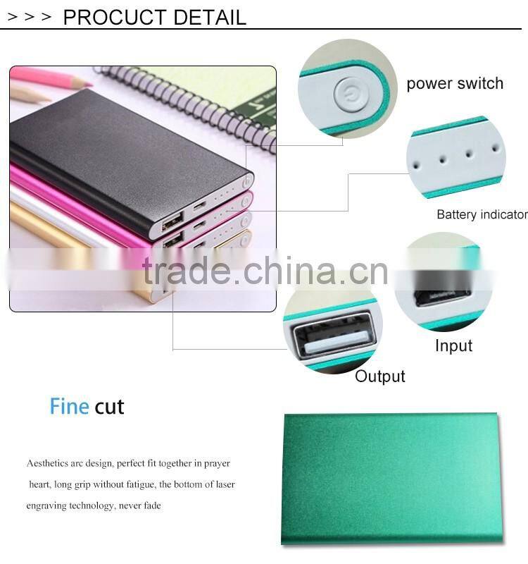 High Quality Xiaomi Mobile Portable Power Bank Aluminium Alloy Power Bank 5000mAh For Mobile Phone