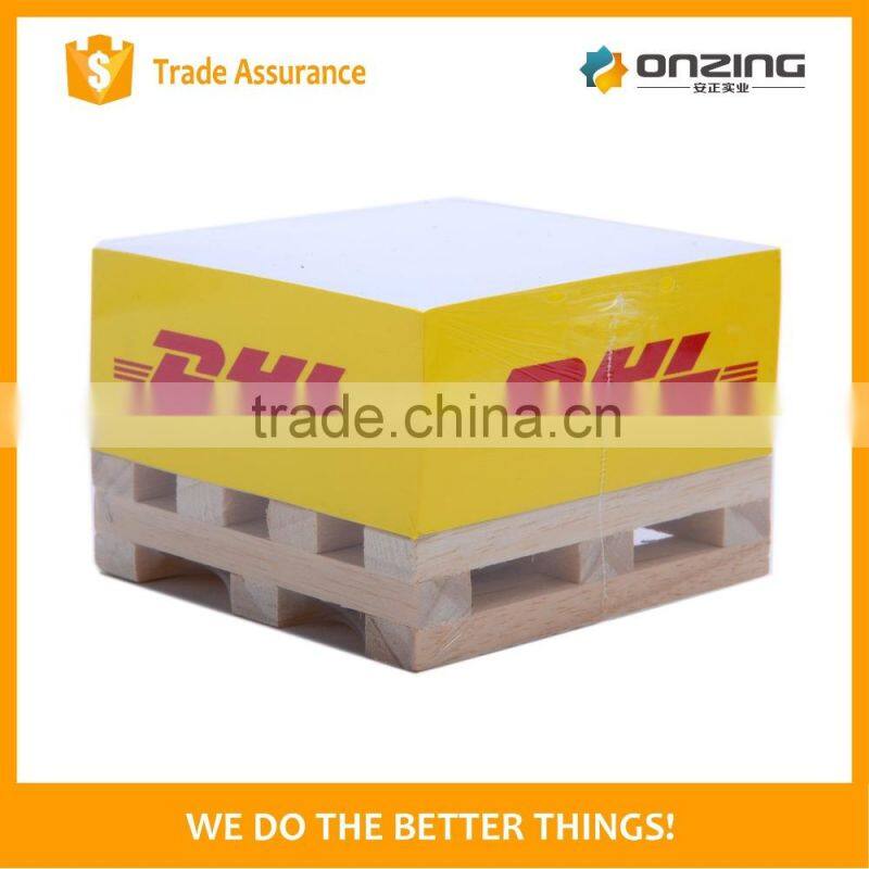 Wood free paper decorative sticky note with wooden pallet