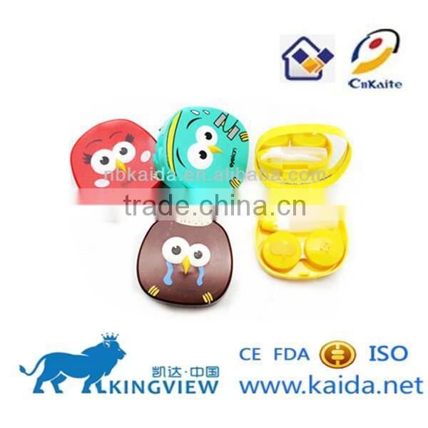 Kaida colorful somber hanhao bird of contact lens mate box, contact lens case