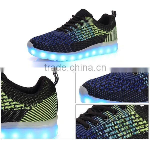 2016 New Arrival Popular Men Shoes Luminous LED Light Up Shoes