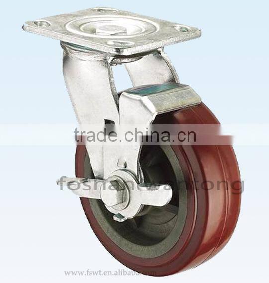 Heavy Duty 150mm PVC Industrial Caster Wheel