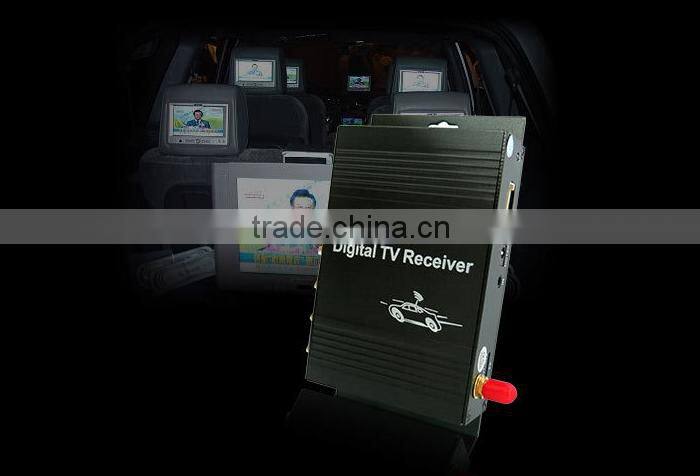 Four way Box Car Mobile ATSC USA Digital TV Receiver M-488X Voltage DC12V For Car DVD Player 4 Video Output