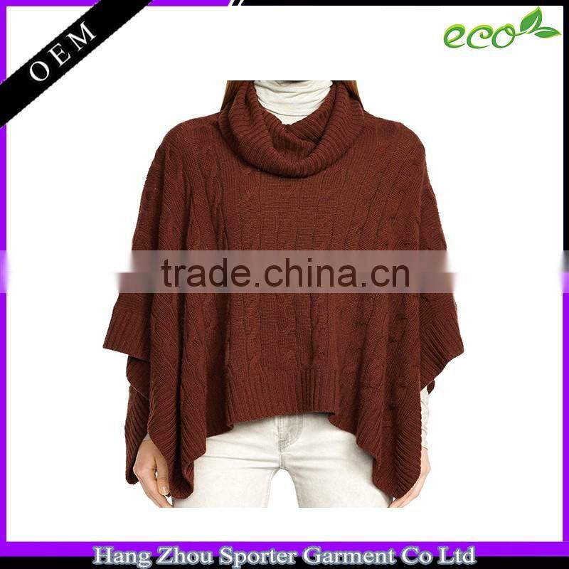 16FZCP04 cotton cashmere poncho 2016