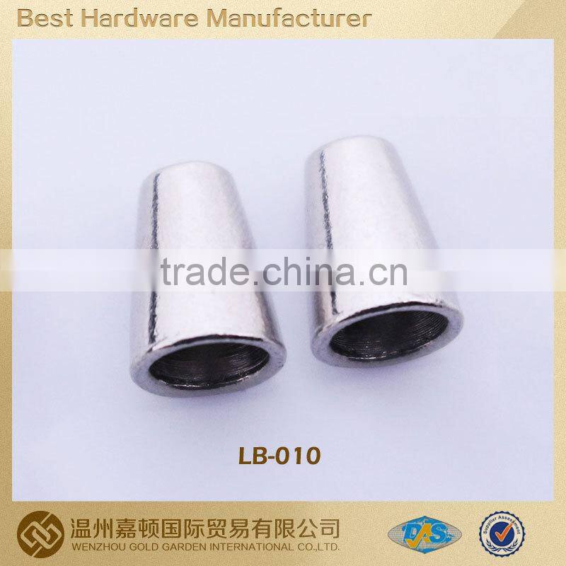 good quality decorative metal made drawstring cord ends