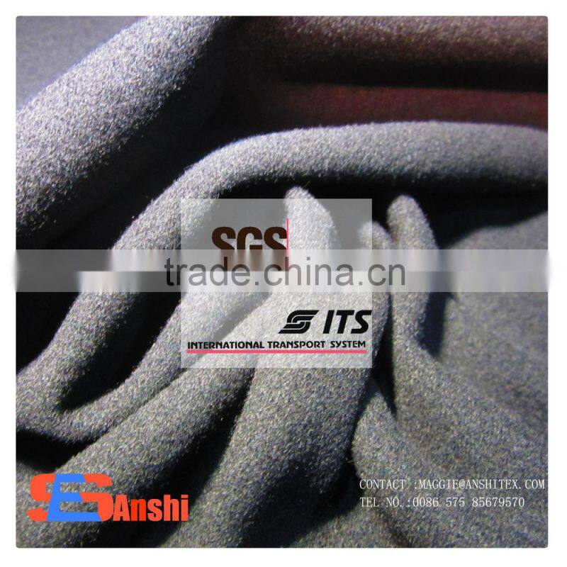 TR Polyester rayon spandex Brushed fabric for wool melton fabric
