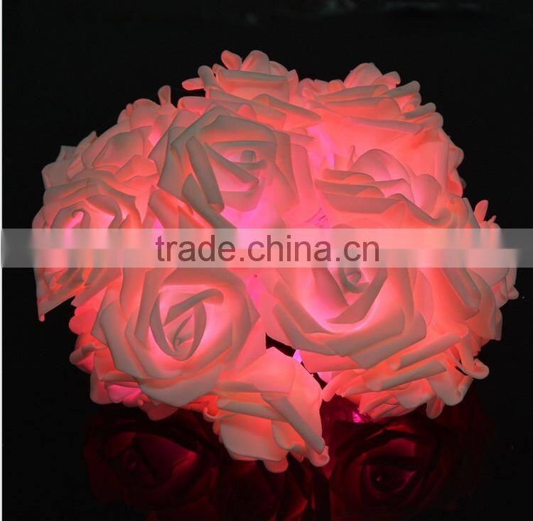 20 LED Festival Rose String Light Fairy Lights Christmas Xmas Party Wedding Decoration
