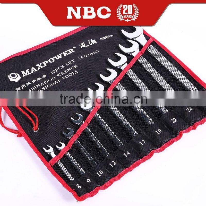 8pcs 10pcs Combination Spanner-Industrial Grade Wrench Tool Set