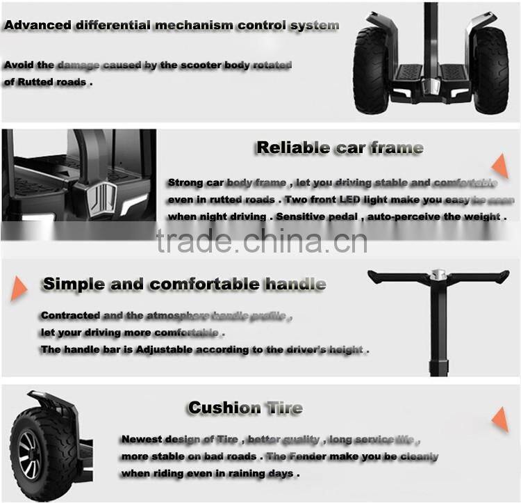 New Arrival Self Balance Sports Scooter Two Wheel New Advanced 2 Wheel Self Balance Electric Vehicle Scooter 2000W Transporter