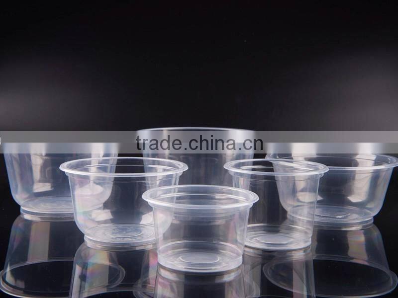 good quality custom printed logo PP plastic food to go bowls
