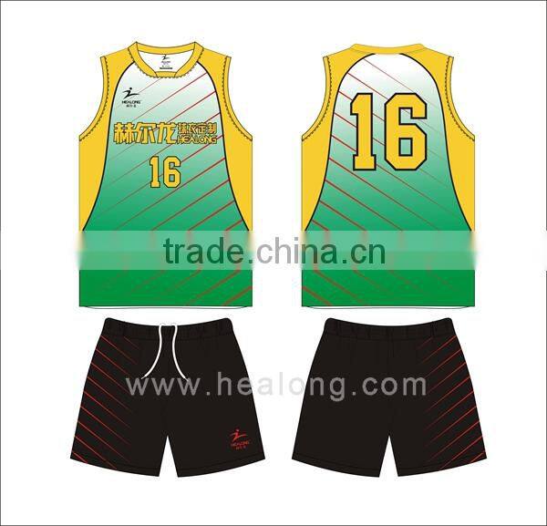 printed volleyball jersey volleyball uniform set high quality custom volleyball jersey