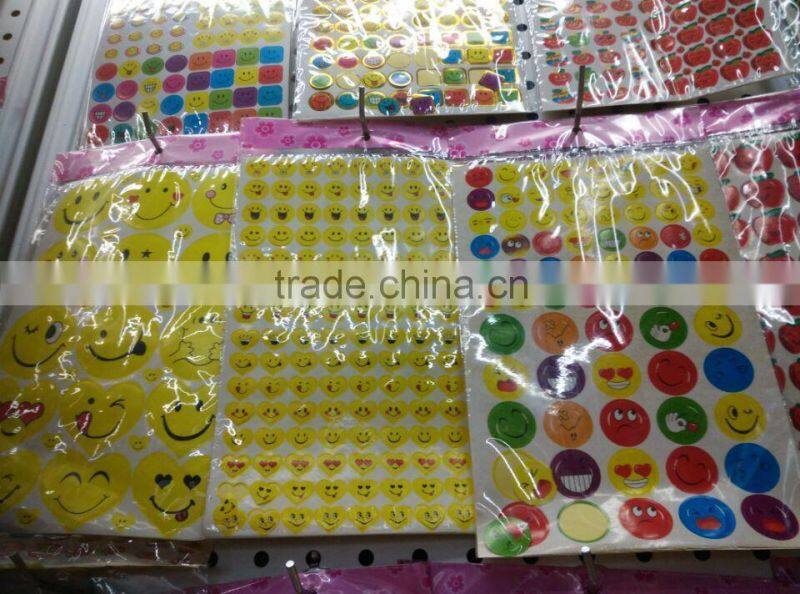 Fashion bubble home sticker,print stickers,iphone expression emoji smile face stickers