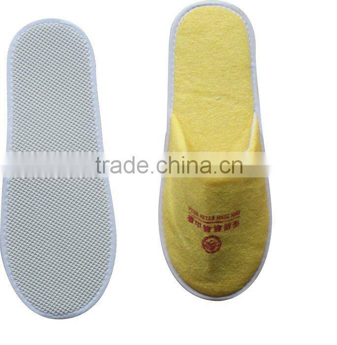 poly terry washable open toe slipper for Radission hotel, l,luxury, softable