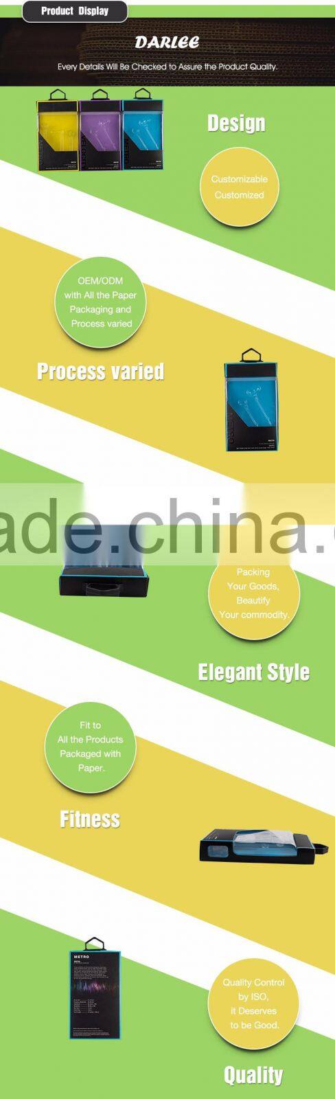 hanging earphone packaging box with blister