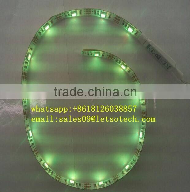 best selling CE RoHS Certification 2 years warranty 50cm 15leds led tape lights ip65 waterproof 5050 rgb suit with 3M adhesive