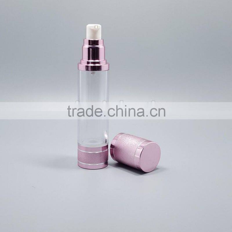 manufacture 10ml 30ml 50ml silver airless cream bottle 100ml 120ml 200ml good design blue/gold/silver airless perfume bottle