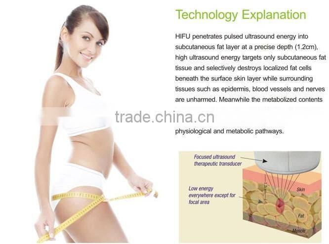 popular HIFU body slimming machine/ hifu liposonix slimming machine
