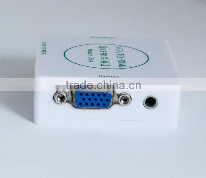 DC 5V USB power Supply Full HD Micro VGA TO HDMI Converter Box