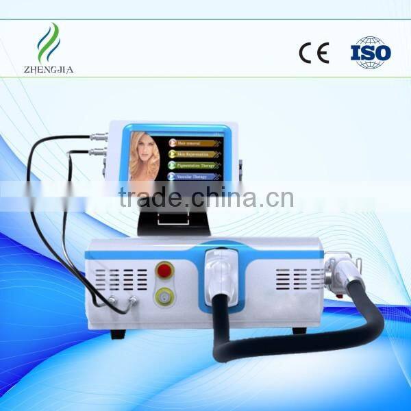 zhengjia medical IPL+Elight+SHR 3 in 1 permenent hair removal machine/ipl depilation system with CE approved